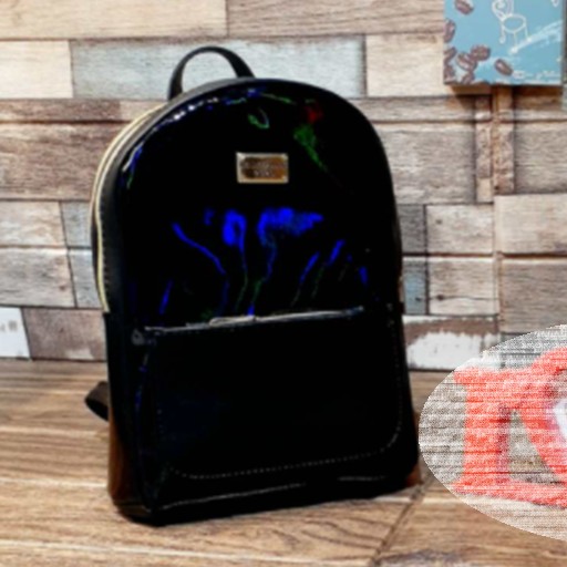 Black Double Zipper Premium Backpack