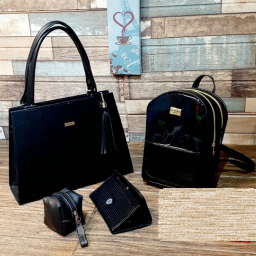 Irazu Black Premium 4 Piece Bags Set