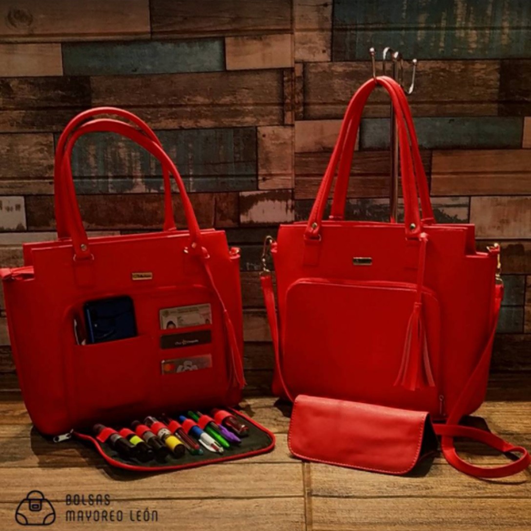 Red Rectangular Organizer Bag