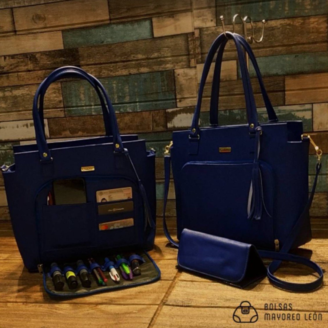 Blue Rectangular Organizer Bag