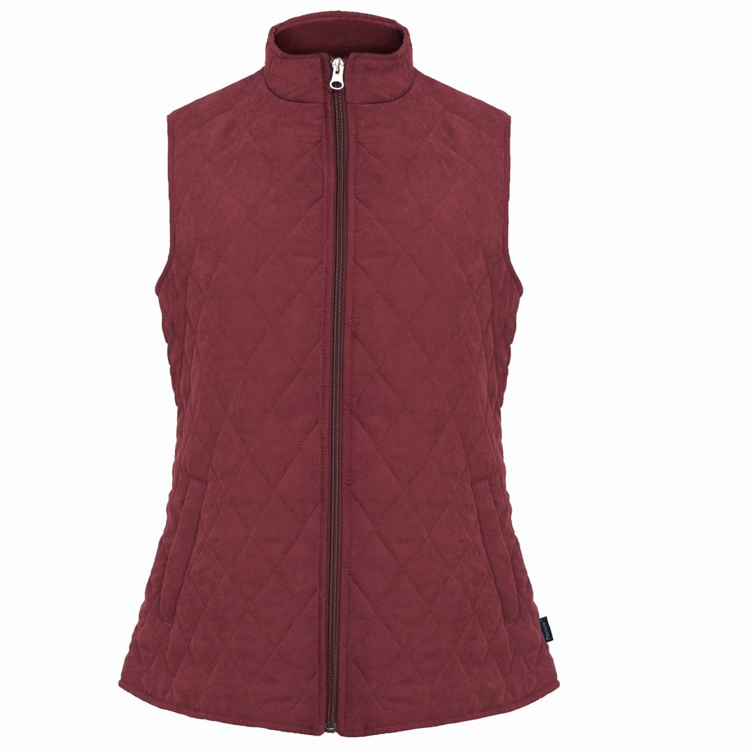 Unisex Microfiber Vest - Oaxaca Style - Wine Red Color