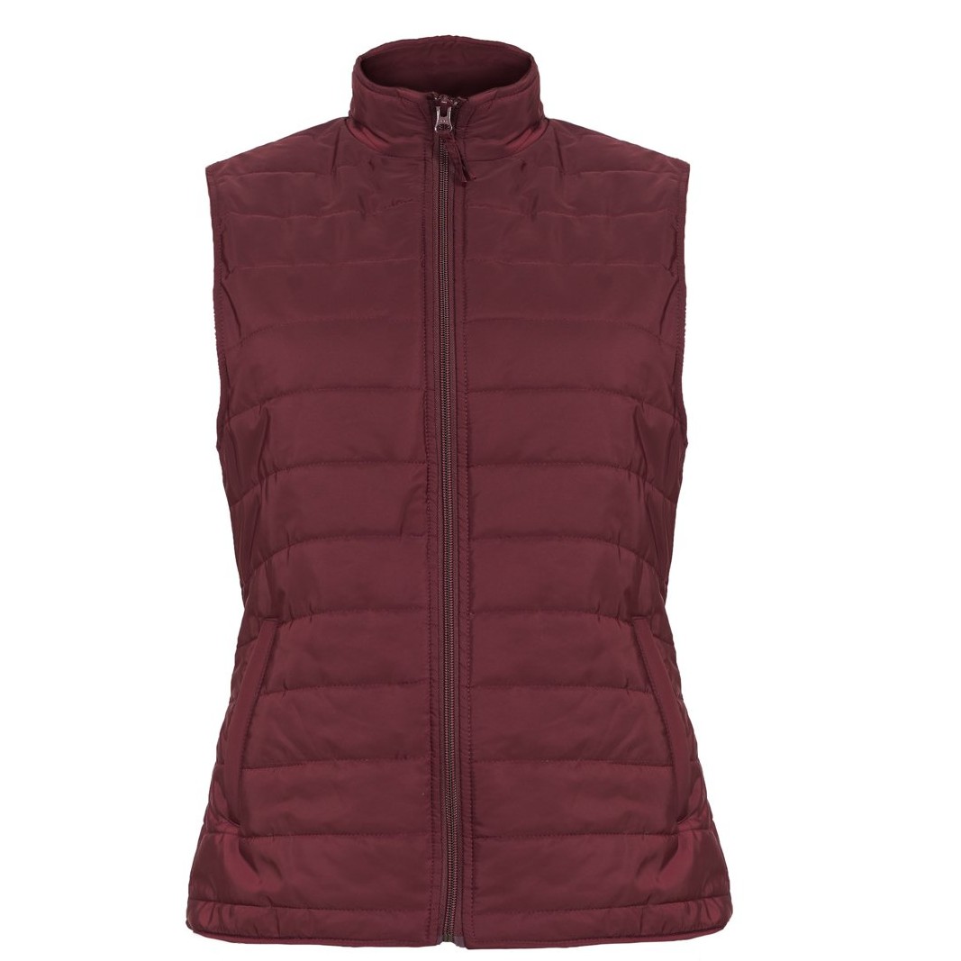 Unisex Fine  Puffer Polyester Vest - San Cristobal Style - Wine Red Color
