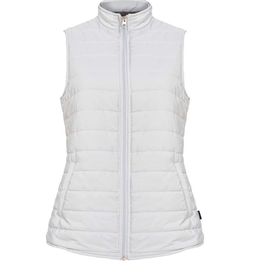 Unisex Fine  Puffer Polyester Vest - San Cristobal Style - Silver Color