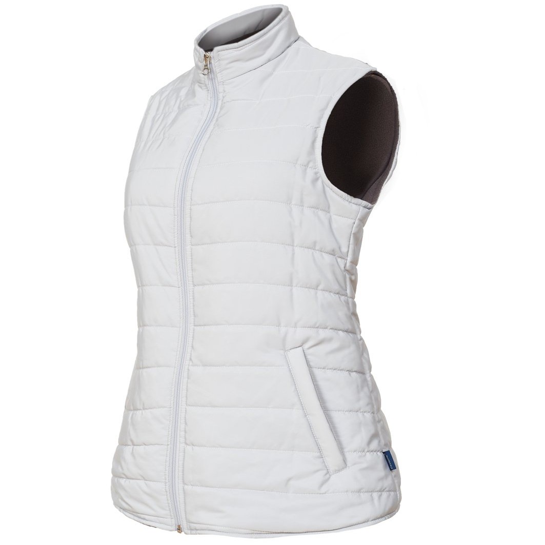 Unisex Fine  Puffer Polyester Vest - San Cristobal Style - Silver Color