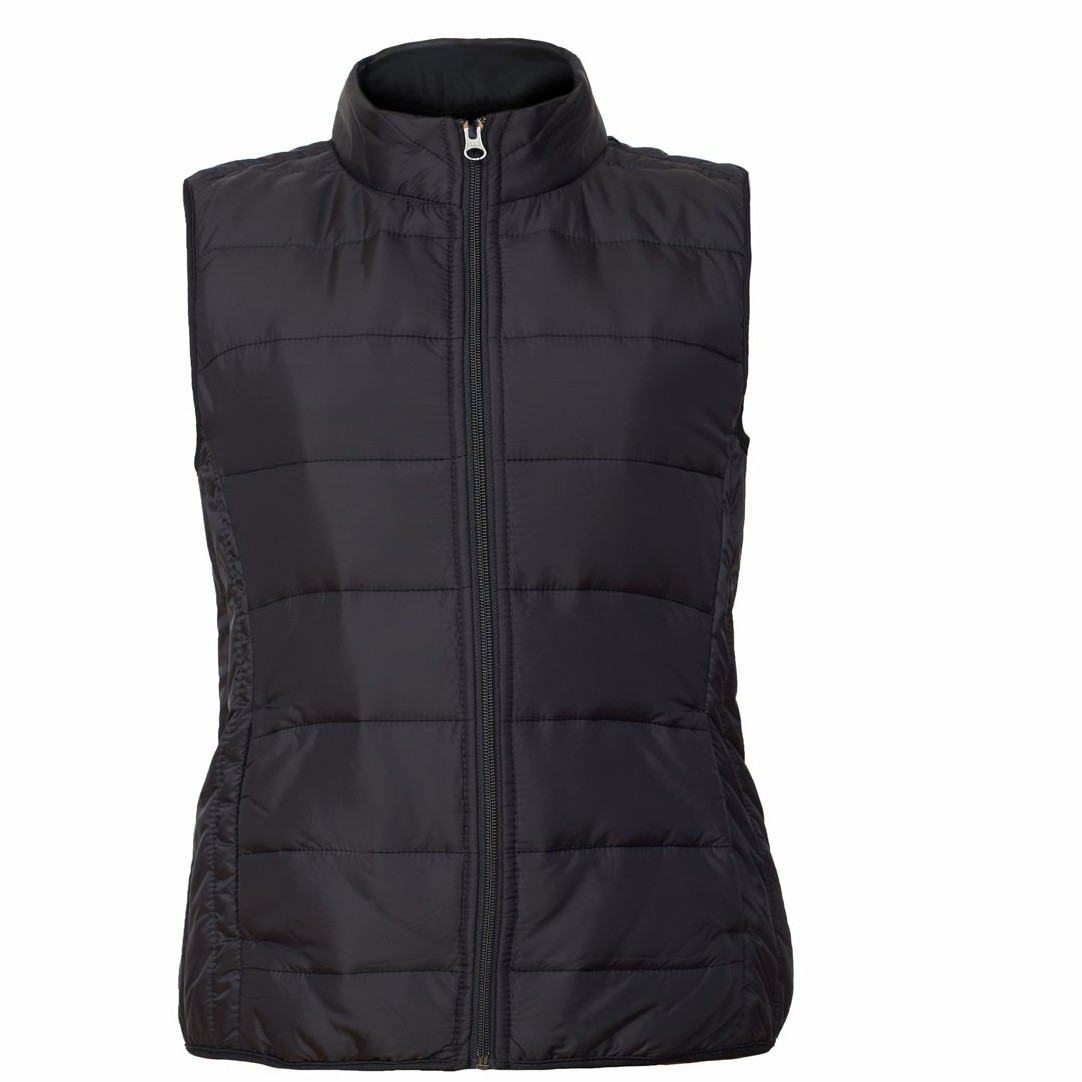 Light Nylon  Puffer Vest- Tequila Style - Black Color