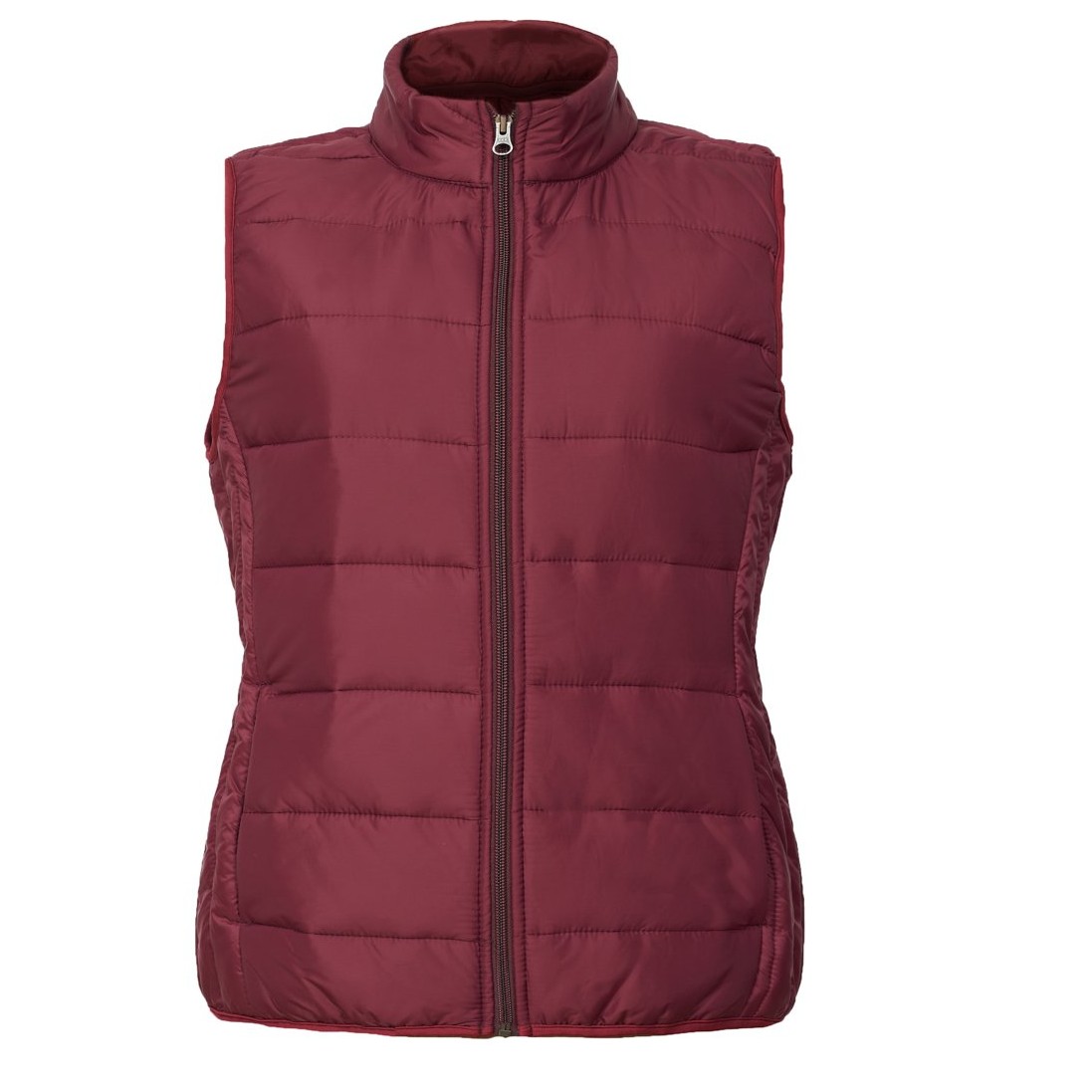 Light Nylon  Puffer  Vest- Tequila Style - Wine Red Color