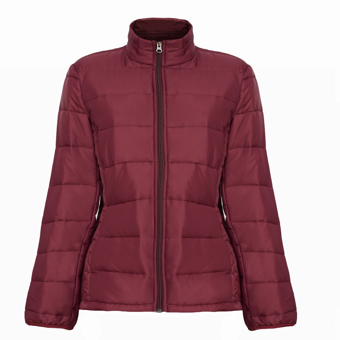Frosty Quilted Coat / Cozy Snow Jacket / Polar Chill Puffer / Crimson Winter Wonderland Jacket