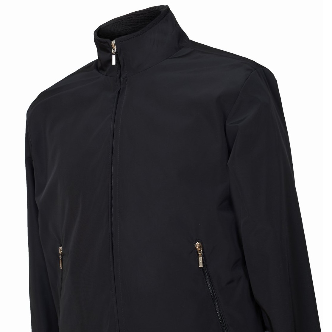 Unisex Fine Polyester Jacket - Delicias Style - Black Color