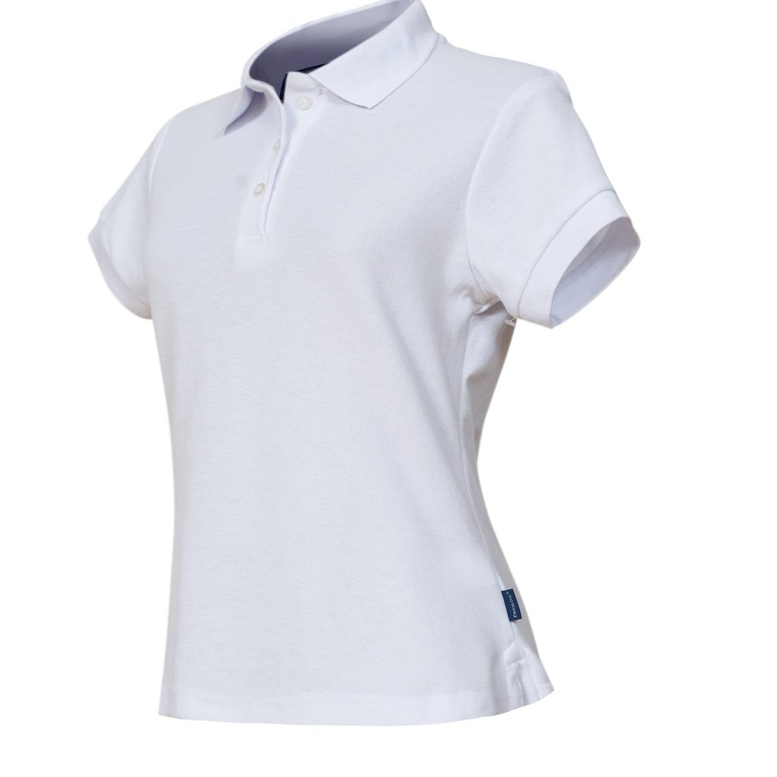 Polyester and Cotton Garment Polo Shirt- White Color- Holbox Style
