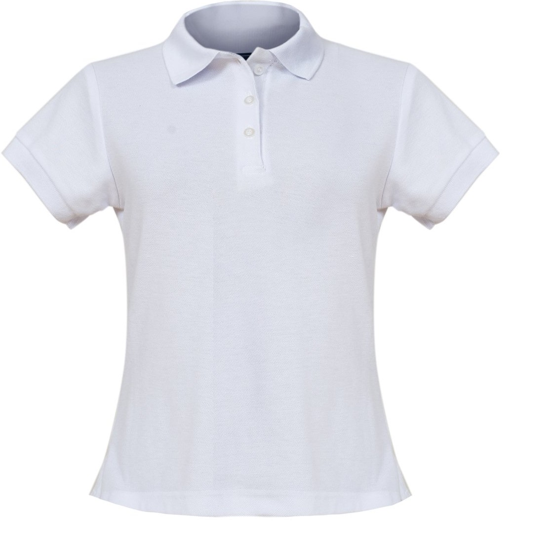 Polyester and Cotton Garment Polo Shirt- White Color- Holbox Style