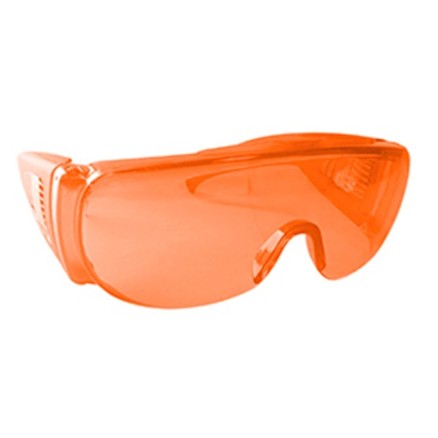 Orange Safety Glasses 1.90+/- 0.5 (mm)