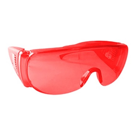 Red Safety Glasses 1.90+/- 0.5 (mm)