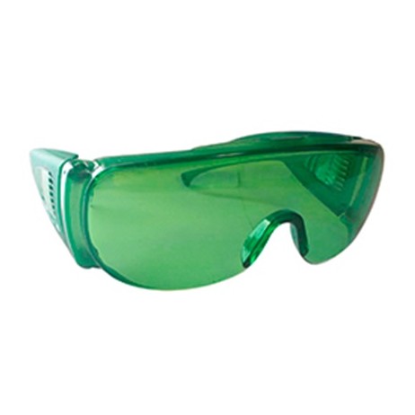 Green Safety Glasses 1.90+/- 0.5 (mm)