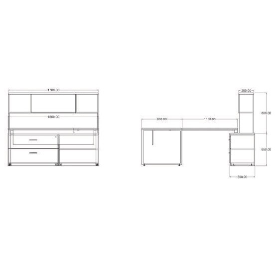 Personalized Office Desk / Bespoke Workspace Solution / Executive Workspace Hub