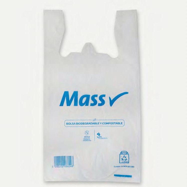 Customizable Biodegradable Plastic Bag Tshit Style 40cmx70cm