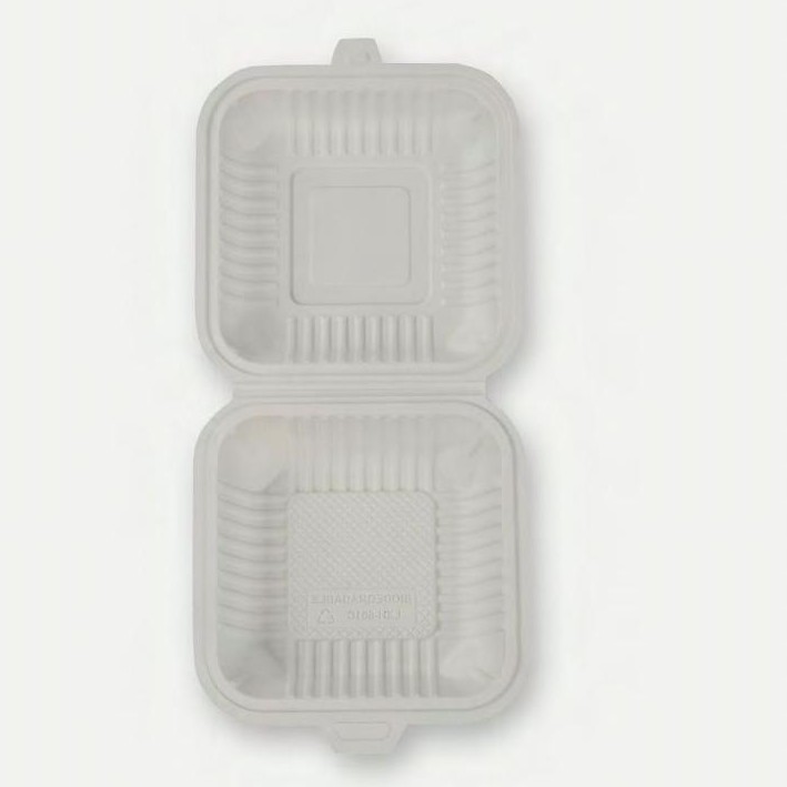 Biodegradable Food Shipping Containers with Clamshell Opening disposable