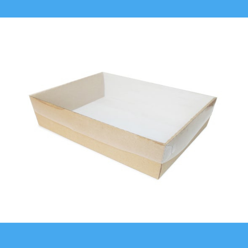 Multipurpose Rectangular Cardboard Tray - Recycled Material