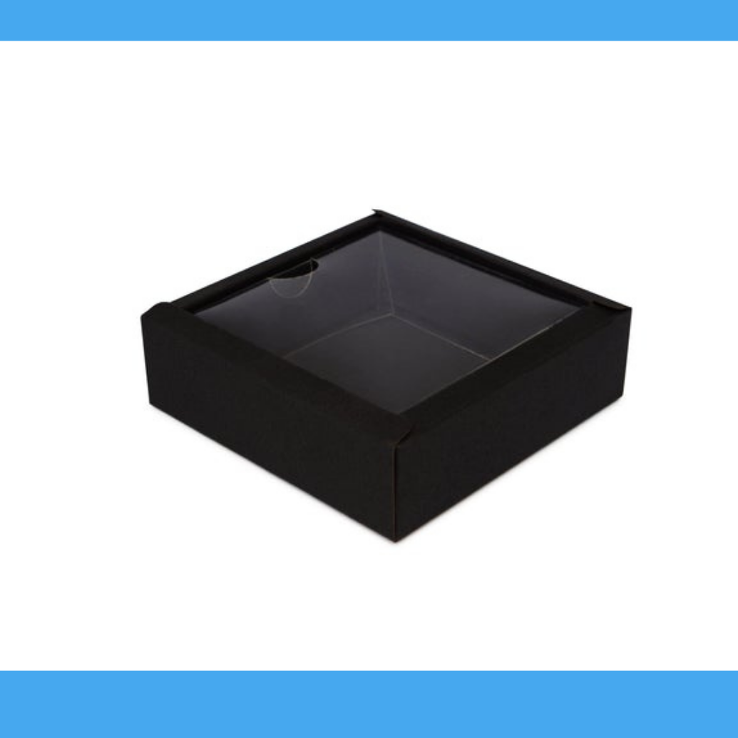 Black Multipurpose Rectangular Cardboard Tray - Recycled Material