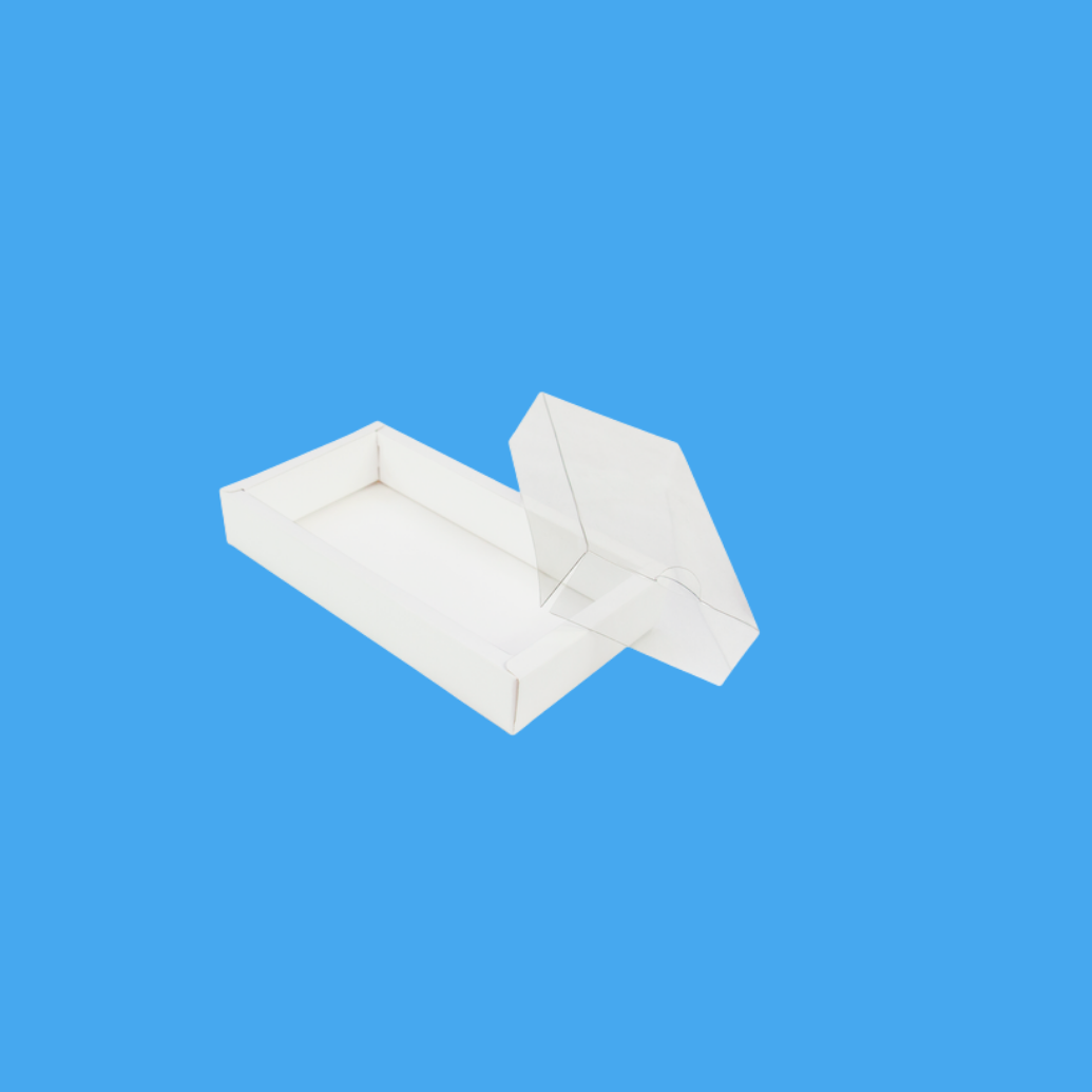 White Rectangular Cardboard Box / Recycled Material