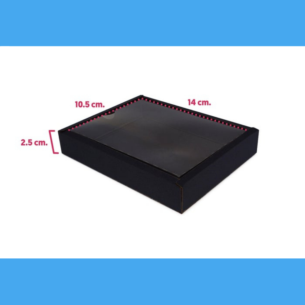 Black Windowed Boxes - Recycled Material