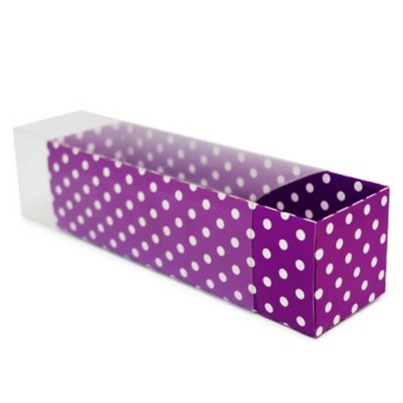 Pull Out Boxes- Made with Recyclable Material- Purple Color or Polkadot