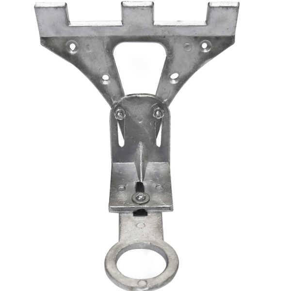 UNIVERSAL ALUMINUM MOUNTING BRACKET FOR BATHROOM SINK.