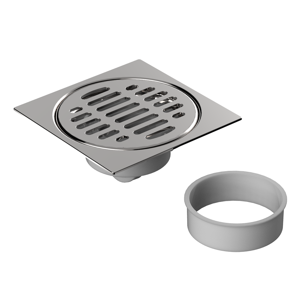 EASY-INSTALL GRID WITH STAINLESS STEEL COVER FOR 2" STANDARD (AMERICAN) PIPING