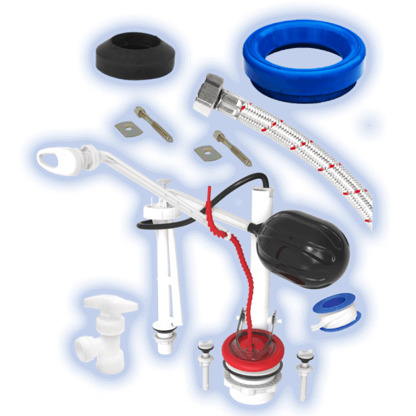 COMPLETE TOILET INSTALLATION KIT W/ FLEXIBLE TOILET SEAL