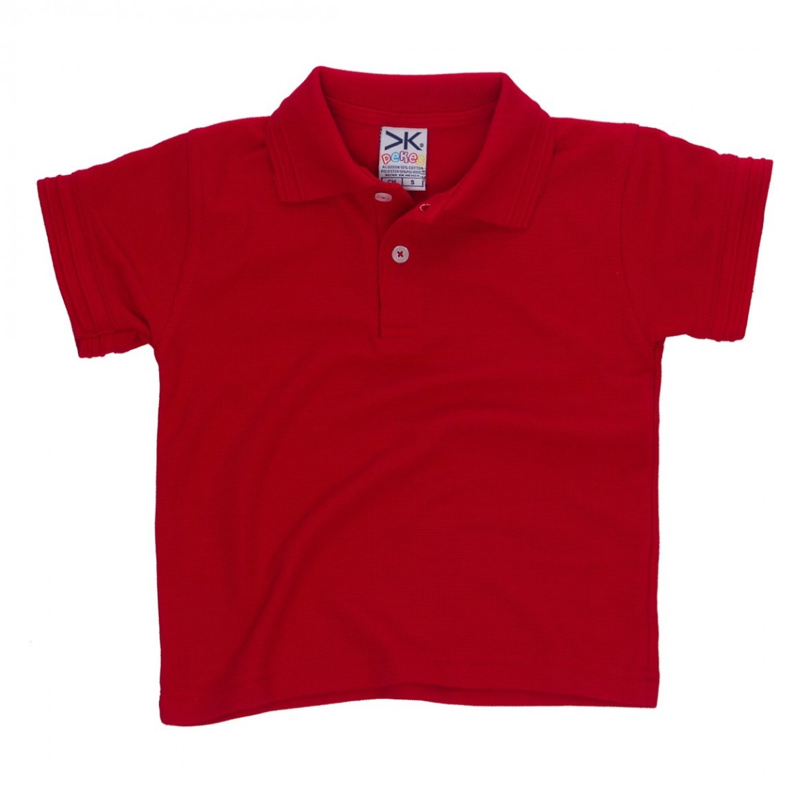Kids Waffle Short Sleeve Polo Shirt
