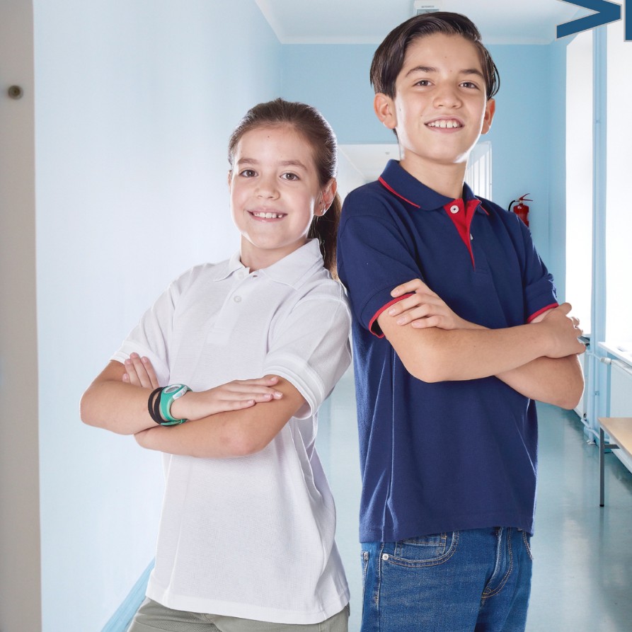 Kids Waffle Short Sleeve Combined Polo Shirt