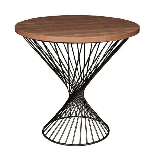 Vortex End Table Coffee Table (steel and melamine) 80cm Height